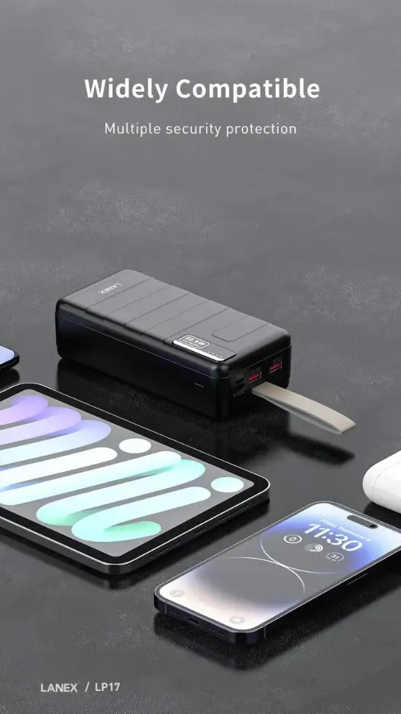 باور بانك 30000mAH LANEX LP17