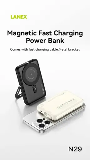 باور بانك ويرلس 10000mAH LANEX N29