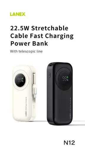 باور بانك 10000mAH LANEX N12